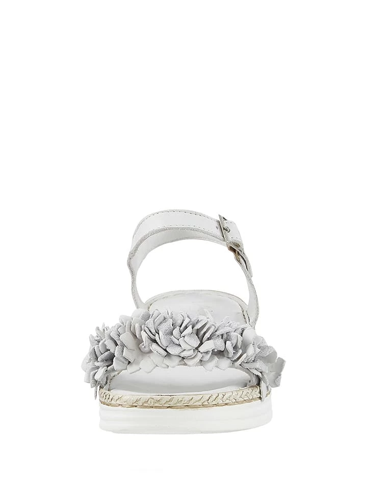 Andrea Conti Leder-Sandalen In Weiß 2 Andrea Conti Leder-Sandalen In Weiß – Bild 2