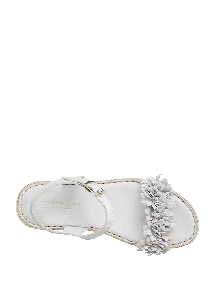 Andrea Conti Leder-Sandalen In Weiß 5 Andrea Conti Leder-Sandalen In Weiß – Bild 5