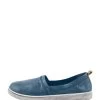 Andrea Conti Leder-Slipper In Blau