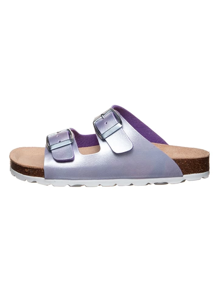 Pantoletten In Flieder 1 Pantoletten In Flieder