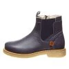 Leder-Chelsea-Boots In Dunkelblau