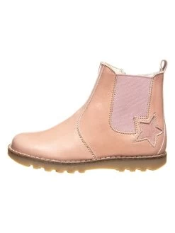 Leder-Chelsea-Boots In Rosa