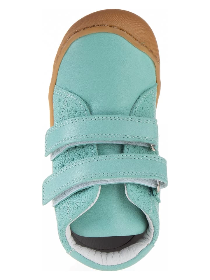 Leder-Sneakers In Türkis 4 Leder-Sneakers In Türkis – Bild 4