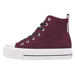British Knights Sneaker Kaya Mid In Kirschrot/cheetah -Günstiges Schuh Himmel Geschäft british knights sneaker kaya mid in kirschrot cheetah 4
