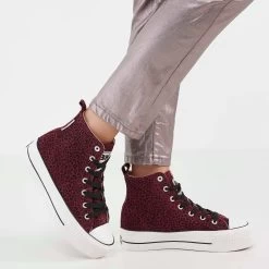 British Knights Sneaker Kaya Mid In Kirschrot/cheetah -Günstiges Schuh Himmel Geschäft british knights sneaker kaya mid in kirschrot cheetah 6