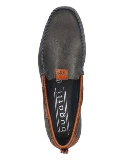 Bugatti Leder-Mokassins In Dunkelblau -Günstiges Schuh Himmel Geschäft bugatti leder mokassins in dunkelblau 4