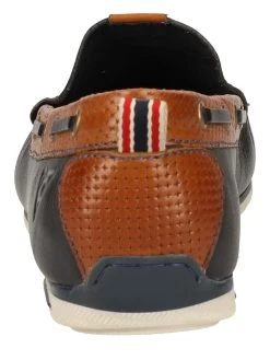 Bugatti Leder-Mokassins In Dunkelblau -Günstiges Schuh Himmel Geschäft bugatti leder mokassins in dunkelblau 5