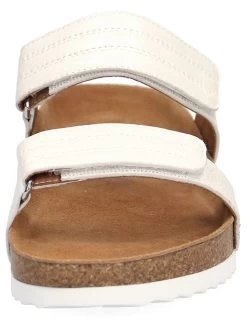 Caprice Leder-Pantoletten "Sunset" In Weiß -Günstiges Schuh Himmel Geschäft caprice leder pantoletten sunset in weiss 3