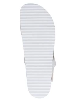 Caprice Leder-Pantoletten "Sunset" In Weiß -Günstiges Schuh Himmel Geschäft caprice leder pantoletten sunset in weiss 4