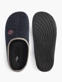 Pantoffel Navyblau -Günstiges Schuh Himmel Geschäft casa mia pantoffel navyblau 2