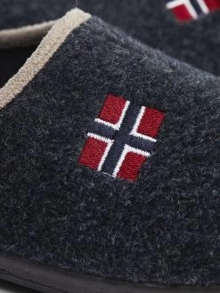 Pantoffel Navyblau -Günstiges Schuh Himmel Geschäft casa mia pantoffel navyblau 4