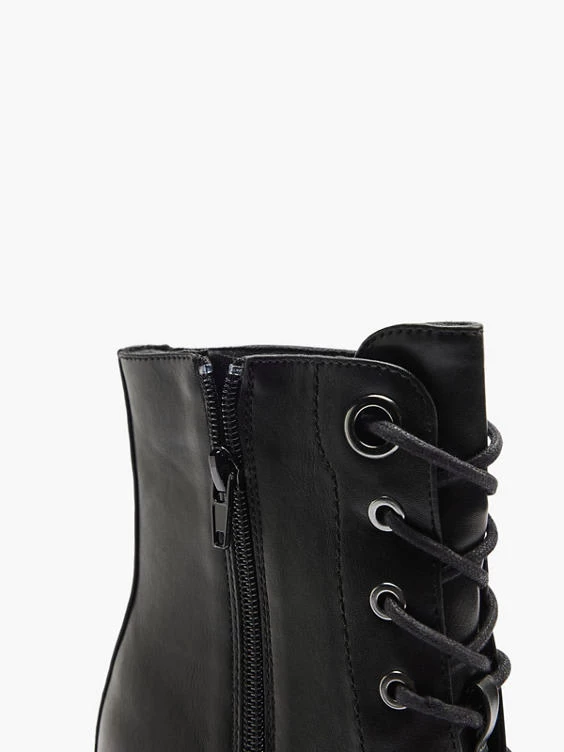 Catwalk Schnürstiefelette Schwarz 5 Catwalk Schnürstiefelette Schwarz – Bild 5