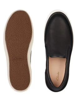 Clarks Leder-Slipper "Aceley Step" In Schwarz -Günstiges Schuh Himmel Geschäft clarks leder slipper aceley step in schwarz 6