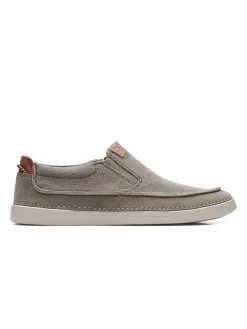 Clarks Leder-Slipper In Grau