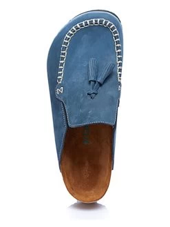 Leder-Clogs In Dunkelblau -Günstiges Schuh Himmel Geschäft comfortfusse leder clogs in dunkelblau 2