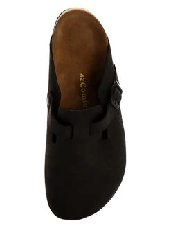 Leder-Clogs In Schwarz -Günstiges Schuh Himmel Geschäft comfortfusse leder clogs in schwarz 2