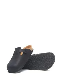 Leder-Clogs In Schwarz -Günstiges Schuh Himmel Geschäft comfortfusse leder clogs in schwarz 3