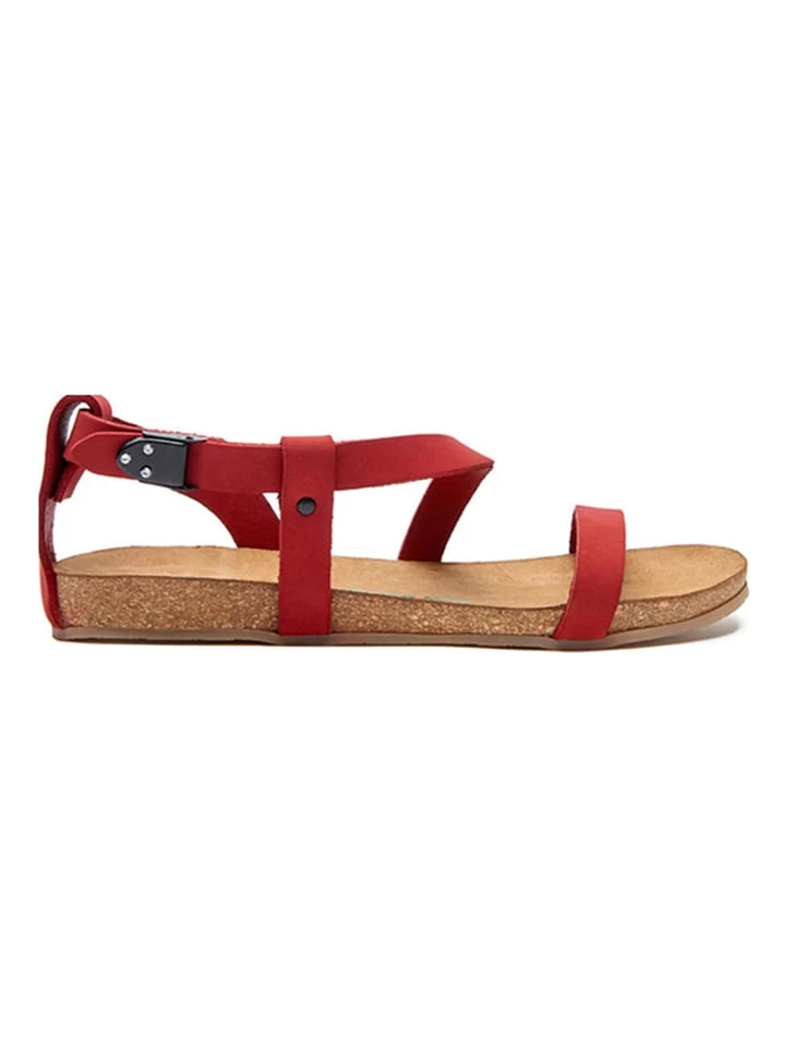Leder-Sandalen In Rot 2 Leder-Sandalen In Rot – Bild 2