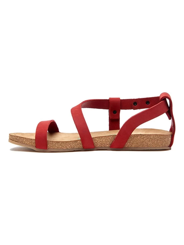 Leder-Sandalen In Rot 3 Leder-Sandalen In Rot – Bild 3