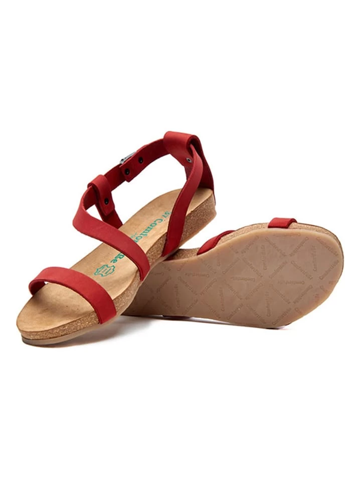 Leder-Sandalen In Rot 4 Leder-Sandalen In Rot – Bild 4