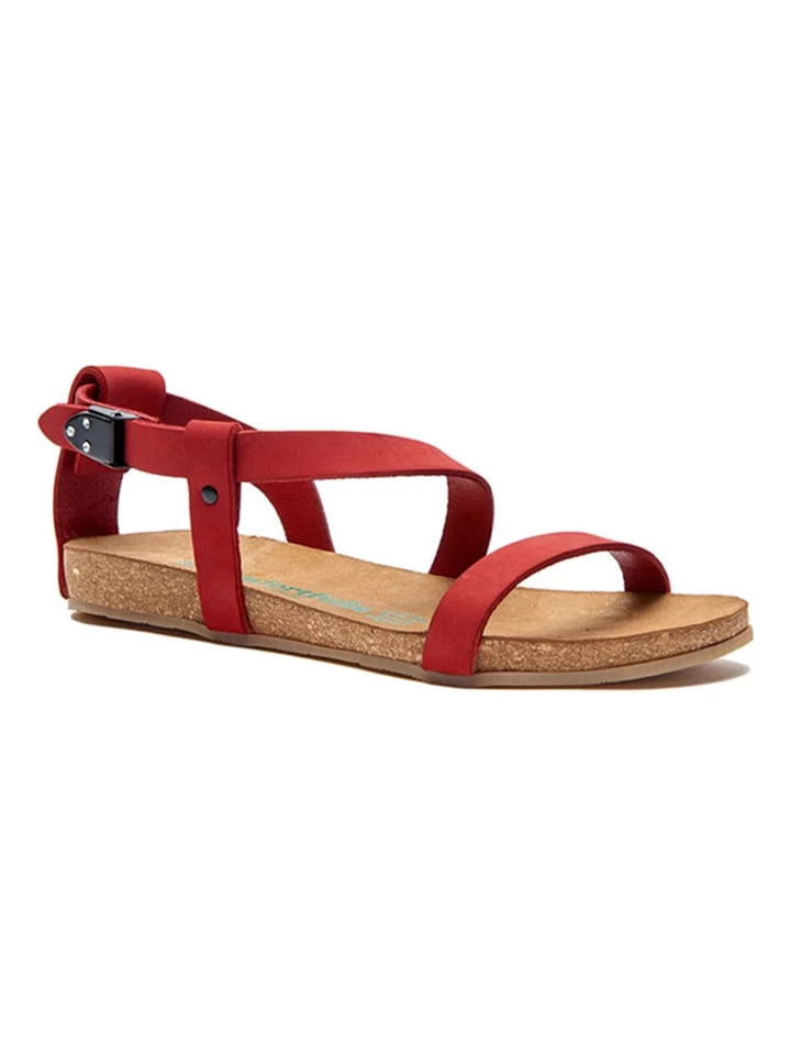 Leder-Sandalen In Rot 1 Leder-Sandalen In Rot