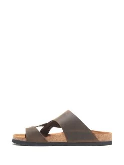 Leder-Zehentrenner In Braun -Günstiges Schuh Himmel Geschäft comfortfusse leder zehentrenner in braun 2