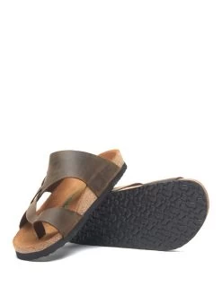 Leder-Zehentrenner In Braun -Günstiges Schuh Himmel Geschäft comfortfusse leder zehentrenner in braun 3