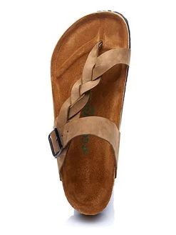 Leder-Zehentrenner In Hellbraun -Günstiges Schuh Himmel Geschäft comfortfusse leder zehentrenner in hellbraun 2