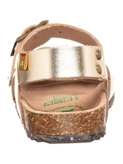 El Naturalista Leder-Sandalen "Incógnito" In Gold -Günstiges Schuh Himmel Geschäft el naturalista leder sandalen incognito in gold 2