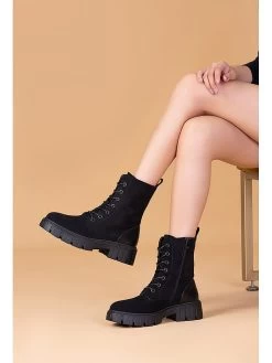 Boots In Schwarz 5 Boots In Schwarz -Günstiges Schuh Himmel Geschäft foreverfolie boots in schwarz 2