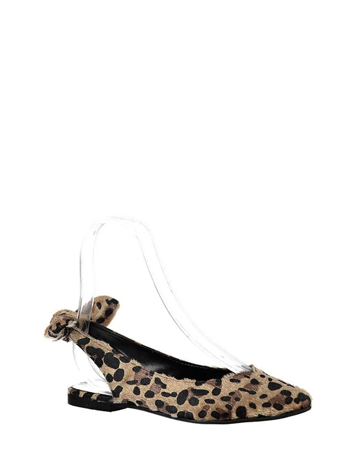 Fox Ballerinas In Braun/ Bunt 2 Fox Ballerinas In Braun/ Bunt – Bild 2