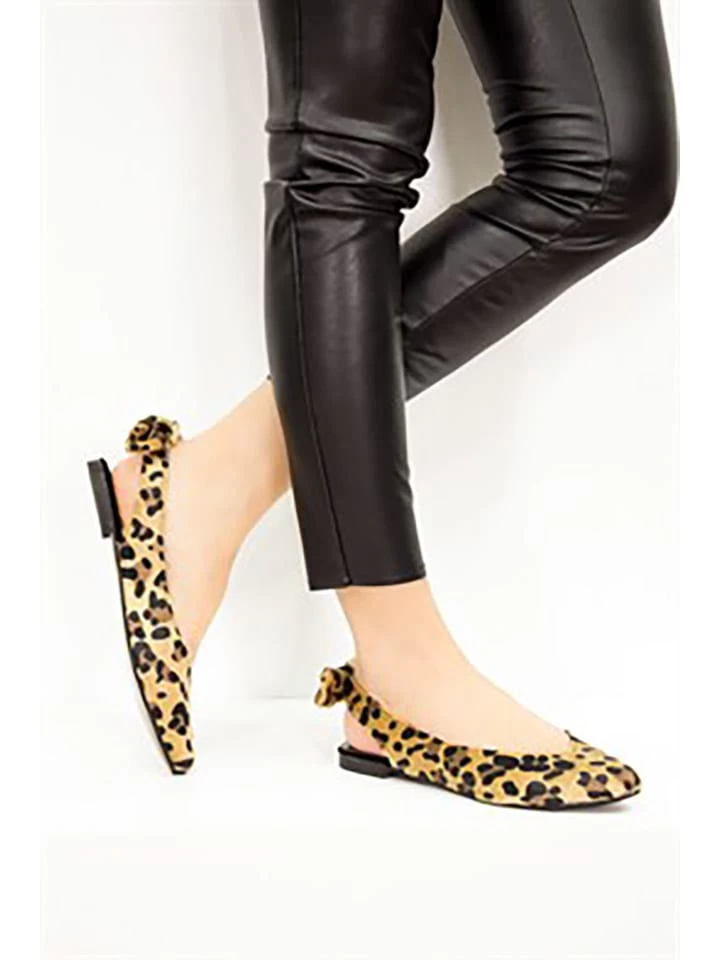 Fox Ballerinas In Braun/ Bunt 4 Fox Ballerinas In Braun/ Bunt – Bild 4