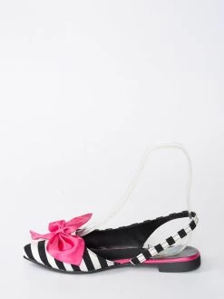 Fox Sling-Ballerinas In Weiß/ Schwarz/ Pink 6 Fox Sling-Ballerinas In Weiß/ Schwarz/ Pink -Günstiges Schuh Himmel Geschäft fox sling ballerinas in weiss schwarz pink 2