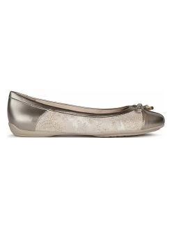 Geox Ballerinas "Charlene" In Silber/ Beige