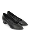 Leder-Pumps In Schwarz