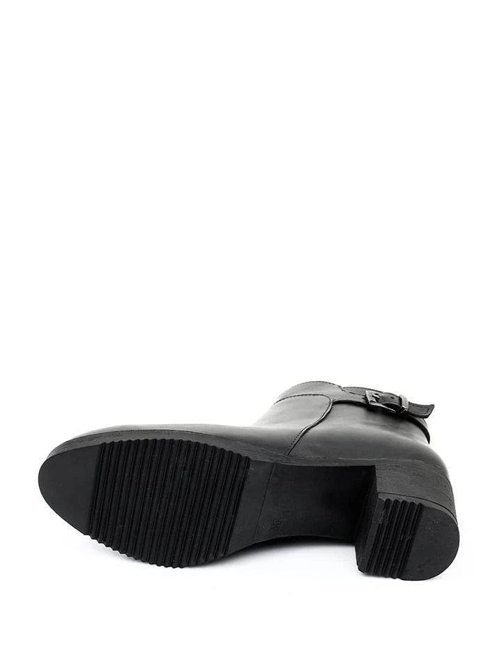 Leder-Stiefeletten In Schwarz 4 Leder-Stiefeletten In Schwarz – Bild 4