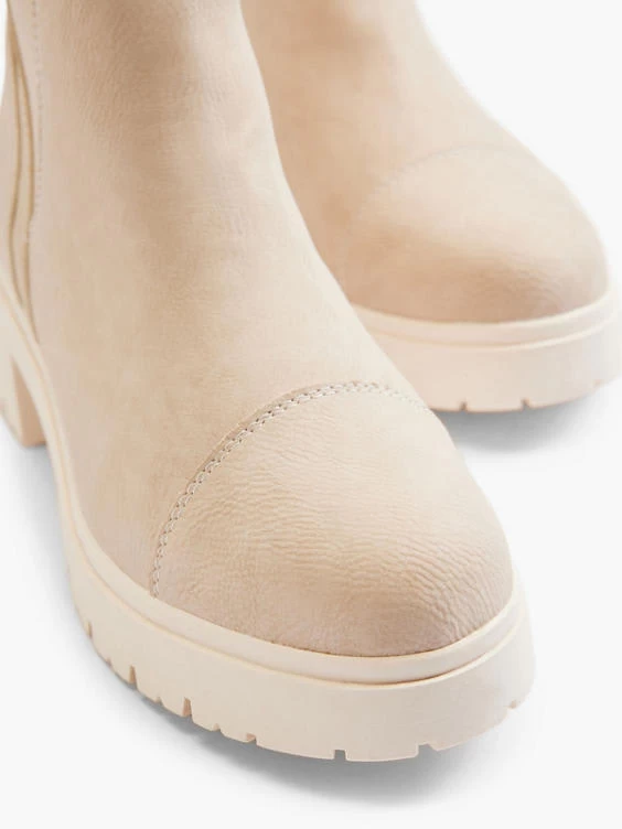 Chelsea Stiefelette Creme 5 Chelsea Stiefelette Creme – Bild 5