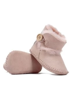 Lammfell-Babyschuhe "Booty" In Rosa 8 Lammfell-Babyschuhe "Booty" In Rosa -Günstiges Schuh Himmel Geschäft hofbrucker lammfell babyschuhe booty in rosa 3