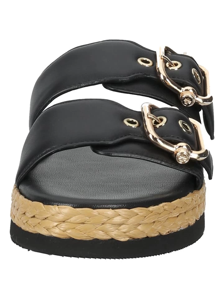 Leder-Pantoletten In Schwarz 4 Leder-Pantoletten In Schwarz – Bild 4