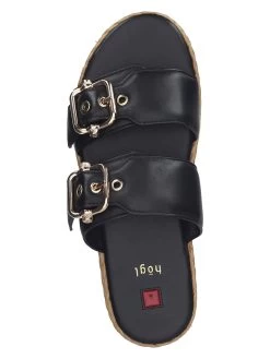 Leder-Pantoletten In Schwarz 12 Leder-Pantoletten In Schwarz -Günstiges Schuh Himmel Geschäft hogl leder pantoletten in schwarz 5