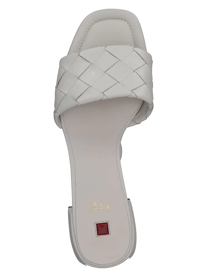 Leder-Pantoletten In Weiß 6 Leder-Pantoletten In Weiß – Bild 6