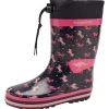 KangaRoos Gummistiefel In Dunkelblau/ Pink