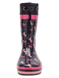 KangaRoos Gummistiefel In Dunkelblau/ Pink -Günstiges Schuh Himmel Geschäft kangaroos gummistiefel in dunkelblau pink 3