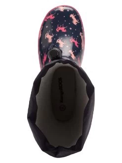 KangaRoos Gummistiefel In Dunkelblau/ Pink -Günstiges Schuh Himmel Geschäft kangaroos gummistiefel in dunkelblau pink 5