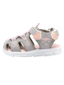 KangaRoos Halbsandalen "K-Mini" In Grau/ Rosa