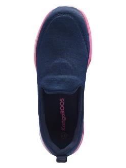 KangaRoos Slipper "Celine" In Dunkelblau/ Rosa/ Weiß -Günstiges Schuh Himmel Geschäft kangaroos slipper celine in dunkelblau rosa weiss 6
