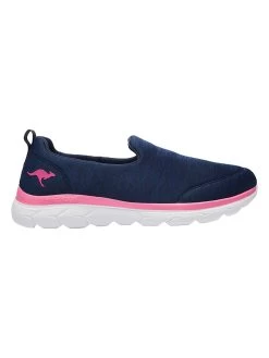 KangaRoos Slipper "Celine" In Dunkelblau/ Rosa/ Weiß -Günstiges Schuh Himmel Geschäft kangaroos slipper celine in dunkelblau rosa weiss 7