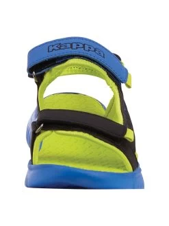 Kappa Sandalen "Kana" In Schwarz/ Blau/ Gelb -Günstiges Schuh Himmel Geschäft kappa sandalen kana in schwarz blau gelb 2