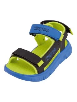 Kappa Sandalen "Kana" In Schwarz/ Blau/ Gelb