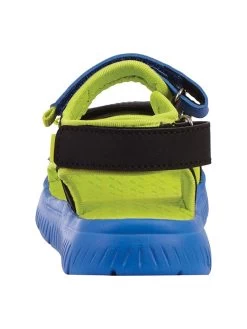 Kappa Sandalen "Kana" In Schwarz/ Blau/ Gelb -Günstiges Schuh Himmel Geschäft kappa sandalen kana in schwarz blau gelb 3